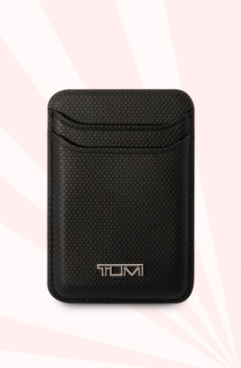 Кардхолдер TUMI Leather Ballistic с MagSafe