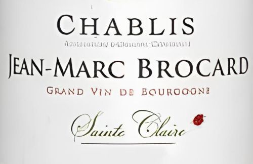 Jean-Marc Brocard Chablis Sainte Claire, 2022