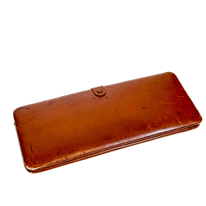 Старинный кожаный дорожный футляр, Б/У SKDF-1