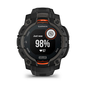 Спортивные часы Garmin Instinct 3 Solar 45 мм Black with Black Band 010-02934-00