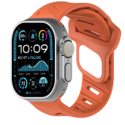 Ремешок Aulumu A02 Sport Band для Apple Watch 44/45/46/49 мм, красный A02-FKM-RO