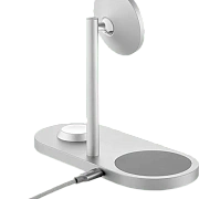 Беспроводное зарядное устройство 3 в 1 uBear Stage Pro Galaxy Watch Edition, 30 Вт, серебристый USPGW-30W