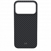 Чехол Magssory Aramid Frame с MagSafe для iPhone 17 Pro Max, черный CFB045