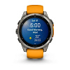 Смарт-часы Garmin Fenix 8 51 mm Amoled Sapphire Titanium Orange/Graphite Silicone Band, Б/У 010-02904-10B