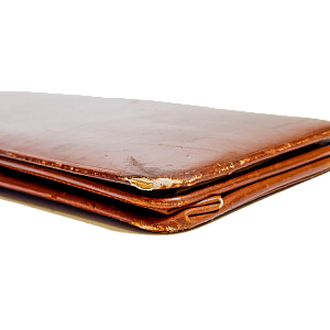 Старинный кожаный дорожный футляр, Б/У SKDF-1