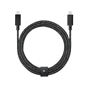 Кабель Native Union Belt Pro USB-C - USB-C, 2.4 м, 240 Вт, нейлон, черный NUBPB-240W