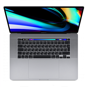 Ноутбук Apple MacBook Pro 16 2019, i7 2.6 ГГц, RAM 16 ГБ, SSD 512 ГБ, серый космос, Ростест, Б/У MP16SG-1165