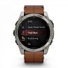 Смарт-часы Garmin Fenix 8 51 мм Amoled Sapphire Bare Titanium Black with Chestnut Leather Band+Grapphite Silicone Band 010-02905-40