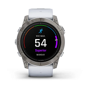 Спортивные часы Garmin Epix Pro Sapphire (Gen 2) Silver 51 mm Titanium/Whitestone Band 010-02804-11