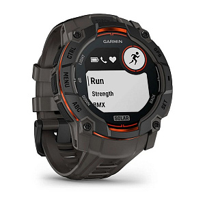 Спортивные часы Garmin Instinct 3 Solar 50 мм Black with Charcoal Band 010-02935-00