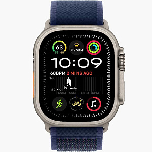 Apple Watch Ultra 2 49mm Natural Titanium Case Blue Trail Loop M/L, Для других стран AWU2K-83