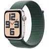 Apple Watch SE 2024 44mm Starlight Green Sport Loop AWSE24-222