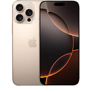 Смартфон Apple iPhone 16 Pro Max 512 ГБ, Dual: nano SIM + eSIM, пустынный титан IP16M-512dt