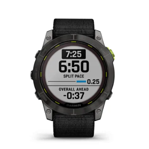Умные часы Garmin Enduro 2 Sapphire Solar Carbon Gray DLC Titanium with Ultrafit Band, black, Б/У 010-02754-01-BU
