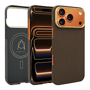 Чехол A-Case Desen с MagSafe для iPhone 17 Pro, коричневый ADS17P-BR