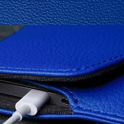 Чехол DOST для MacBook Pro 14", экокожа, синий DOST-23