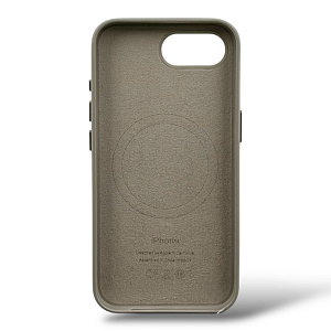 Чехол Leather Case с MagSafe для iPhone 16e, серый LC16E-GR