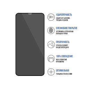 Защитное стекло антишпион Remax для iPhone 13 Pro Max/14 Plus 7321