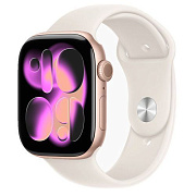 Apple Watch S11 46mm Rose Gold Sport Band Light Blush S/M AW112-32