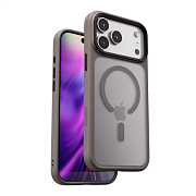 Чехол Blupebble Hybrid Matte с MagSafe для iPhone 17 Pro, серый BHM17P-GY