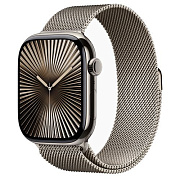 Apple Watch S10 46mm Titanium Natural Milanese Loop Natural S/M AW10T-24