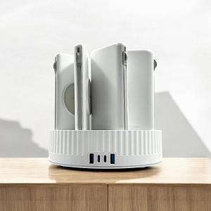 Док-станция + 8 Внешних аккумулятора Powerology, 20 Вт, белый PPBCHA2681WH