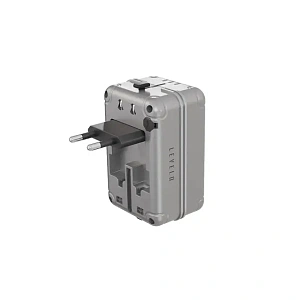 Универсальный адаптер для путешествий Levelo Roamiversal, 35 Вт, серебристый LVLROAMI35WTAASL