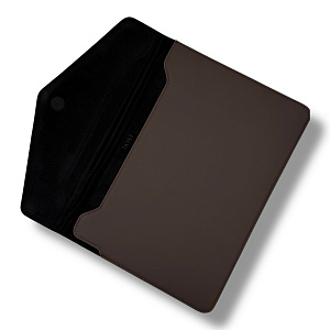 Чехол DOST для MacBook Pro 14", экокожа, темно-коричневый DOSTP14BR