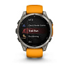 Смарт-часы Garmin Fenix 8 51 mm Amoled Sapphire Titanium Orange/Graphite Silicone Band, Б/У 010-02904-10B