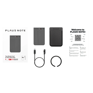 Диктофон с искусственным интеллектом GPT-5 Plaud Note, черный PLDNT-BK