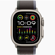 Apple Watch Ultra 2 49mm Natural Titanium Case Blue/Black Trail Loop M/L AWU2-19