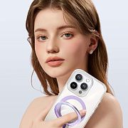 Чехол Pynana Dancing Streamer с MagSafe для iPhone 15 Pro, прозрачный PN-15PG2