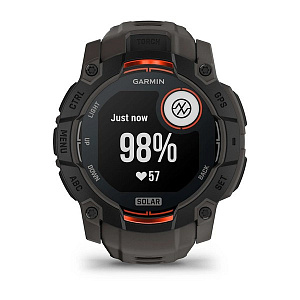 Спортивные часы Garmin Instinct 3 Solar 50 мм Black with Charcoal Band 010-02935-00