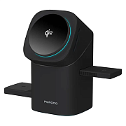 Беспроводное зарядное устройство Porodo 3 в 1 FWC043 с MagSafe Qi2, 15 Вт, черный PD-FWCH043-BK