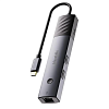 USB-Хаб Blupebble C6 Toggle Hub 6 в 1, серый BPC6TG-GY