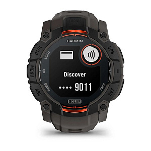 Спортивные часы Garmin Instinct 3 Solar 50 мм Black with Charcoal Band 010-02935-00