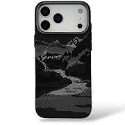 Чехол Mosbros Carbon с MagSafe для iPhone 17 Pro Max, черный MS17PM-BK