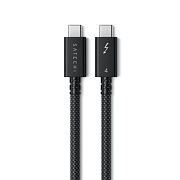 Кабель Satechi Thunderbolt 4 Pro USB-C - USB-C, 240 Вт, 1 м, нейлон, черный ST-YTB100K