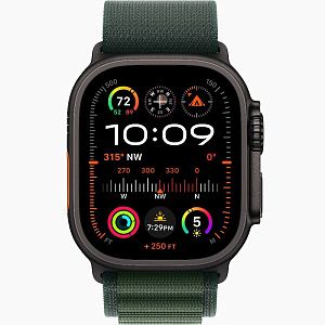 Apple Watch Ultra 2 49mm Black Titanium Case Dark Green Alpine Loop L, Для других стран AWUB2-3