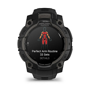 Спортивные часы Garmin Instinct 3 Amoled 45 мм Black with Black Band 010-02936-00