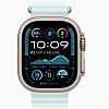 Apple Watch Ultra 2 49mm Natural Titanium Case Ice Blue Ocean Band, Для других стран AWU2-70