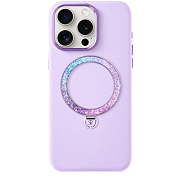 Чехол Pynana Dancing Circle с MagSafe для iPhone 16 Pro Max, фиолетовый PDC16PM-PR