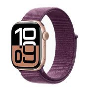 Apple Watch S10 42mm Rose Gold Sport Loop Plum AW10-12