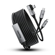 Кабель Blupebble VR Link USB-C - USB-C, 5 м, 36 Вт, черный BP-VR5M-BK