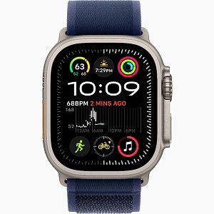 Apple Watch Ultra 2 49mm Natural Titanium Case Blue Trail Loop M/L, Для других стран AWU2-83