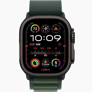 Apple Watch Ultra 2 49mm Black Titanium Case Dark Green Alpine Loop M, Для других стран AWUB2-2DT
