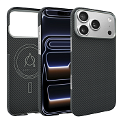 Чехол A-Case Kavar с MagSafe для iPhone 17 Pro, черный AKR17P-BK