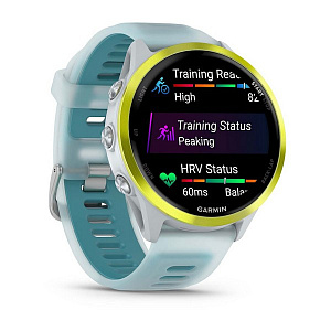 Спортивные часы Garmin Forerunner 570 47 мм Amp Yellow Aluminum with Translucent Whitestone/Turquoise Band 010-02971-01