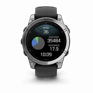 Смарт-часы Garmin Fenix E AMOLED Slate Gray with Black Silicone Band 010-03025-01