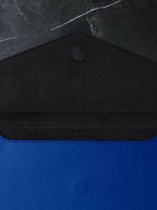 Чехол DOST для MacBook Pro 14", экокожа, синий DOST-23